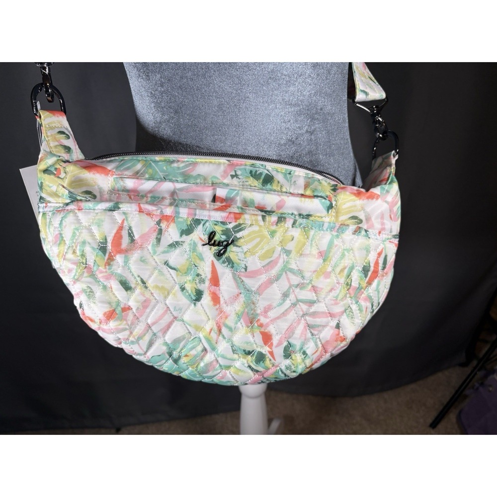 NWT Lug Bolero Crossbody Bag Candy Tropics Quilted Tropical Floral Shoulder Bag